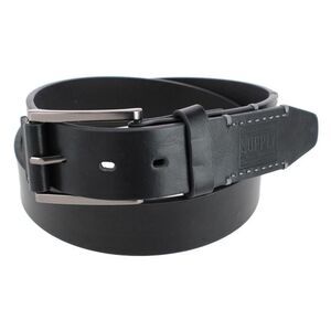 London Fog Supply Men's 38mm Burnished Edge Belt with Hand Lace Detail